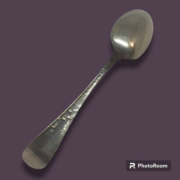 Oneida Silver Raymond Straight Handled Baby Spoon-1898-Silverplate-Scrolls - Picture 2 of 6
